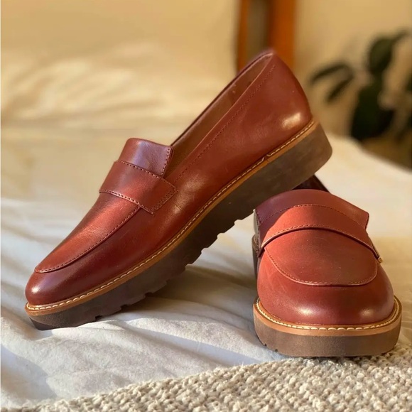 Naturalizer Brown Leather Loafers Women’s Size 8.5 - Picture 2 of 2